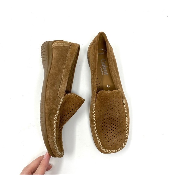 Gabor 66.094.45 suede perforated loafer moccasins - Picture 7 of 10